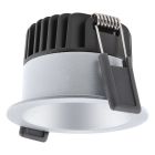 Ledvance LED-Spot Dunkellight Aluminium Silber 8W 680lm 36D - 930 Warmweiß | Ausschnitt 68mm - IP44 - Höchste Farbwiedergabe - Dimmbar